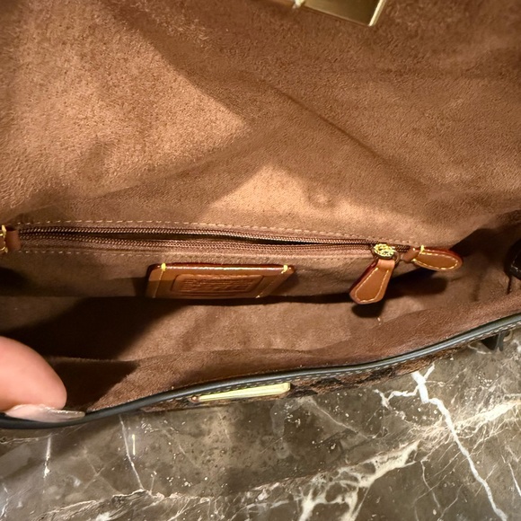 SOLD🔥 Authentic Coach Etta Small Flap Shoulder Bag In Signature Chenille🔥 - Picture 7 of 14